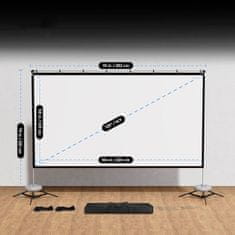 Prenosné vonkajšie premietacie plátno 120'' 16:9