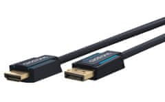 CLICKTRONIC DisplayPort DP - HDMI 2.0 4K kábel 3 m