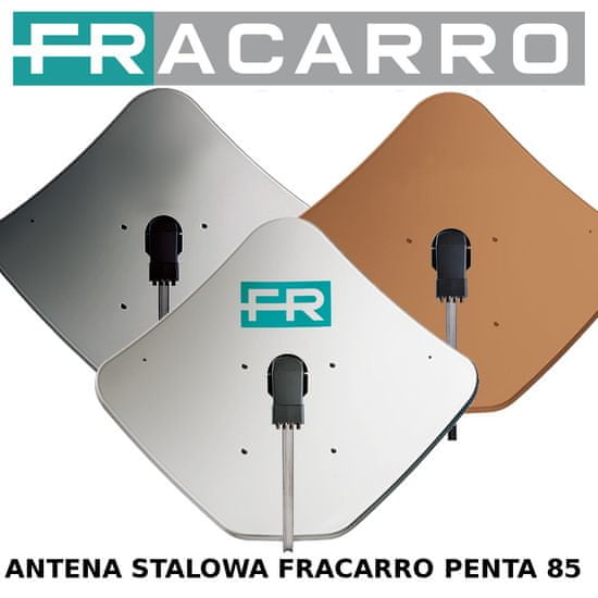 Oceľová satelitná anténa Fracarro PENTA85 tehla