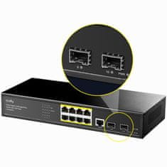 Riadený L2 SWITCH GS2008PS2 120W 2xSFP GB