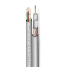 Krútená dvojlinka CAT5e UTP Zircon CU + RG6 CU 121 AL, 150 m