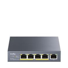 PoE+ 5-portový priemyselný SWITCH GS1005P 120W 1Gbps