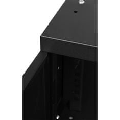 19'' RACK 4U 600x450mm BLACK Oceľové dvere