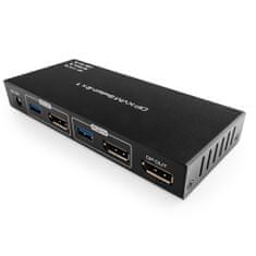 Spacetronik SPD-KVM23 8K 60Hz USB + DP KVM prepínač