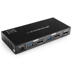 Spacetronik SPD-KVM23 8K 60Hz USB + DP KVM prepínač