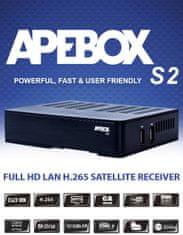 APEBOX S2 H.265 IPTV Xtream Stalker ccam oscam M3U