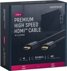 CLICKTRONIC HDMI 2.0 4K 60Hz 7,5 m kábel