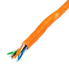 Krútená dvojlinka CAT5e U/UTP AWG24 CU POE PVC Eca 305m