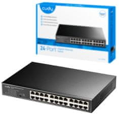 LAN SWITCH 24-portový GS1024 1Gbps 10/100/1000 metal