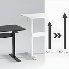 Spacetronik Moris pneumatický stôl 120x60