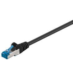 LAN Patchcord CAT 6A S/FTP čierny 15m