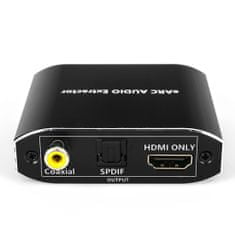 Extraktor HDMI-HDMI + koaxiálny SPDIF ARC SPH-AE12