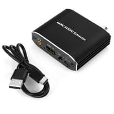 Extraktor HDMI-HDMI + koaxiálny SPDIF ARC SPH-AE12