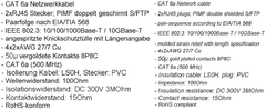 LAN Patchcord CAT 6A S/FTP červený 15m