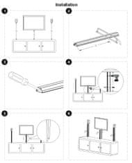 Lamely CORRITOR 110 cm x 50 mm Goobay Silver