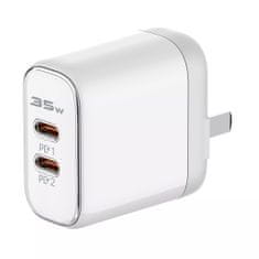 Nabíjačka 2x USB-C 35W USB-C kábel