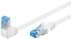 Patchcord CAT 6A S/FTP 1x90 biely 10m