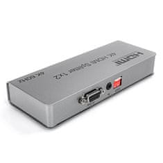 Rozdeľovač HDMI 1x2 SPH-RS102_V46 4K 60 Hz CEC