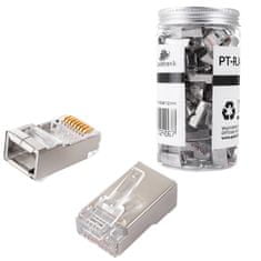 Priechodný konektor RJ45 cat6 FTP PT-RJ456FT-12 100ks