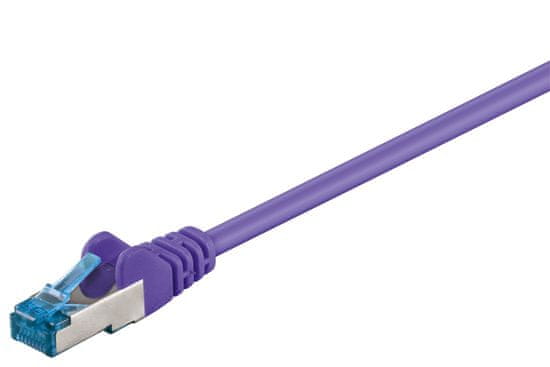 LAN Patchcord CAT 6A S/FTP fialový 10m