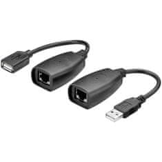 Goobay USB na LAN CAT 5e/6/6A Extender do 40m