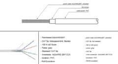 Kábel CAT5e F/UTP AWG 26/7 krútená dvojlinka Goobay modrý 100 m