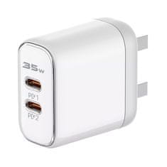 MFI-GaN 35W 2x USB-C Lightning nabíjačka Licencia