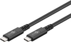 USB-C USB4 40Gbit/s 100W 20V 5A kábel Goobay 0,8 m