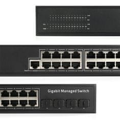 Spravovaný L2 SWITCH GS2024S2 24x Gbps + 4x SFP