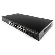 Spravovaný L2 SWITCH GS2024S2 24x Gbps + 4x SFP