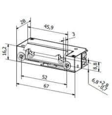 BIRA XS00U 12-24V symetrická elektrická zástrčka