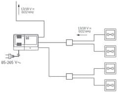 Alcad AL-245 12V 400mA napájací zdroj pre 12V zosilňovače