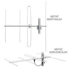 DVB-T anténa Spacetronik EOS VHF White