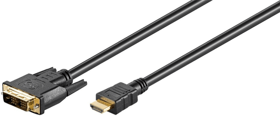 Kábel DVI-D (18+1) Single Link - HDMI Goobay 10 m