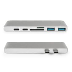 Multiport USB-C na 2x USB, 2x USB-C na Macbook