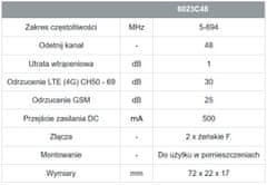 Johansson 5G LTE filter 6023C48 5-694 MHz