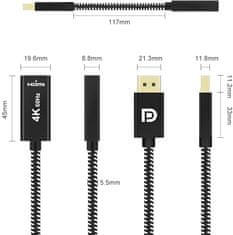 Adaptér z konektora DisplayPort na zásuvku HDMI 4K SPD-H03