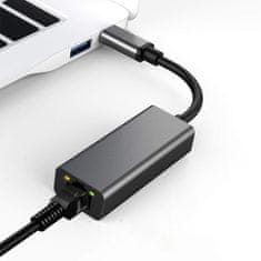 Adaptér USB-C na zásuvku RJ45 SPU-A04 čierny