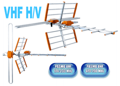 DVB-T AX Galaxy Combo VHF H/V+UHF anténa