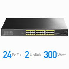 PoE+ SWITCH GS1028PS2 24x Gigabit 300W SFP CCTV VL