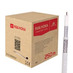 RG6 Spacetronik HOKA 102 CU Dualshield 250m kábel