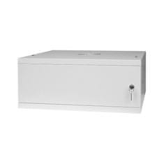 RACK 19'' 4U 600x450mm Šedé oceľové dvere