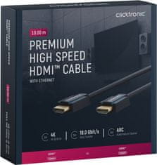 CLICKTRONIC HDMI 2.0 4K 60Hz 10 m kábel