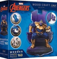 Wood Craft Origin puzzle Thanos na trůnu - 160 dílků