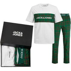 Jack&Jones Pánske pyžamo JACJJ Standard Fit 12246380 White (Veľkosť XL)