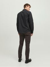 Jack&Jones Pánska košeľa JPRBLABELFAST Comfort Fit 12239027 Black (Veľkosť S)