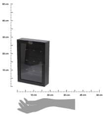 Dekorstyle Skrinka na kľúče PAULO čierna