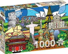 ENJOY Puzzle Svetové pamiatky 1000 dielikov