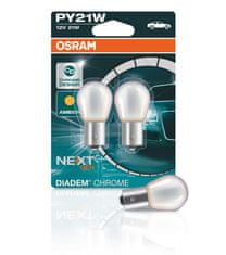 Osram 12V PY21W BAU15S diadem chrome oranžová 2ks