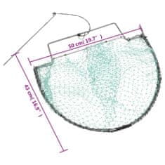 Vidaxl Pasca na vtáky zelená 50 cm oceľ